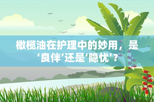 橄榄油在护理中的妙用，是‘良伴’还是‘隐忧’？