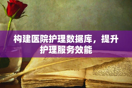 构建医院护理数据库，提升护理服务效能