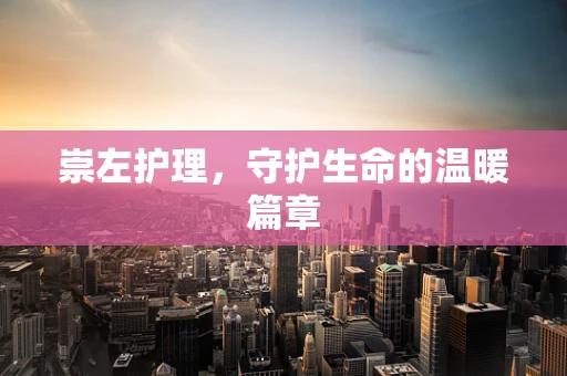 崇左护理，守护生命的温暖篇章