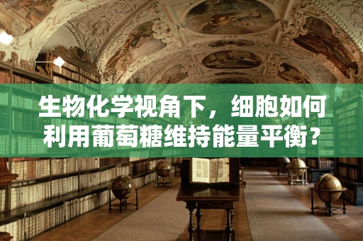 生物化学视角下，细胞如何利用葡萄糖维持能量平衡？