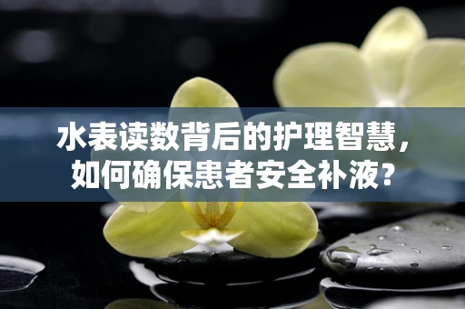 水表读数背后的护理智慧，如何确保患者安全补液？