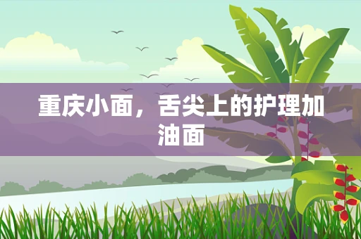 重庆小面，舌尖上的护理加油面