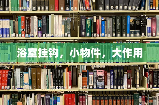 浴室挂钩，小物件，大作用