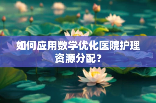 如何应用数学优化医院护理资源分配？