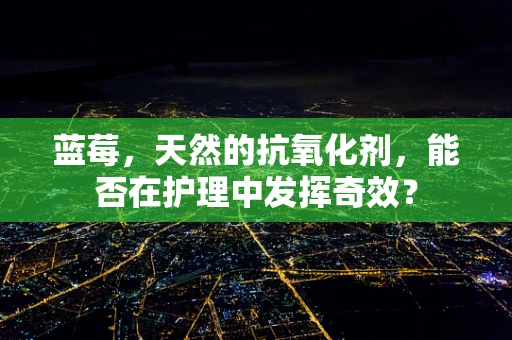 蓝莓，天然的抗氧化剂，能否在护理中发挥奇效？