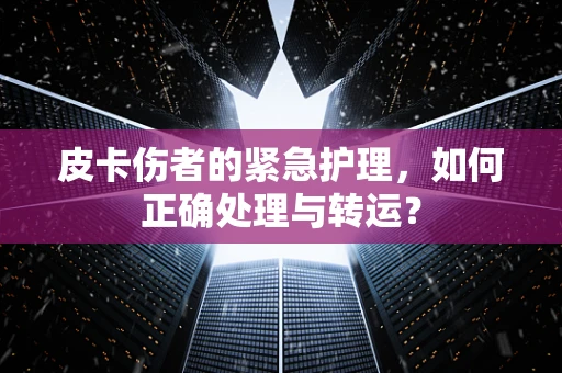 皮卡伤者的紧急护理，如何正确处理与转运？