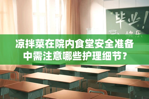 凉拌菜在院内食堂安全准备中需注意哪些护理细节？