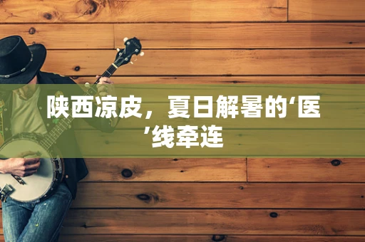 陕西凉皮，夏日解暑的‘医’线牵连