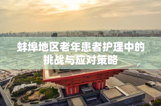 蚌埠地区老年患者护理中的挑战与应对策略