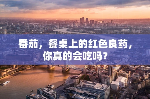 番茄，餐桌上的红色良药，你真的会吃吗？