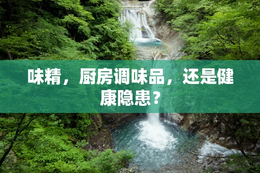味精，厨房调味品，还是健康隐患？