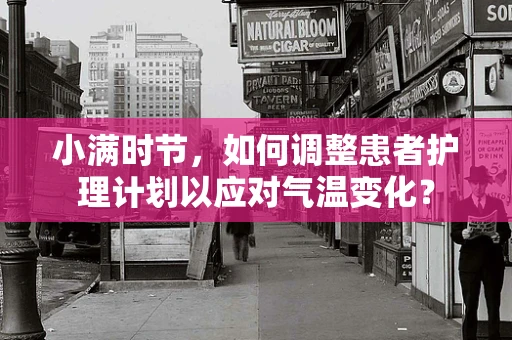 小满时节，如何调整患者护理计划以应对气温变化？