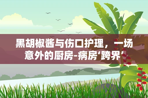 黑胡椒酱与伤口护理，一场意外的厨房-病房‘跨界’