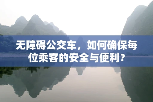 无障碍公交车，如何确保每位乘客的安全与便利？