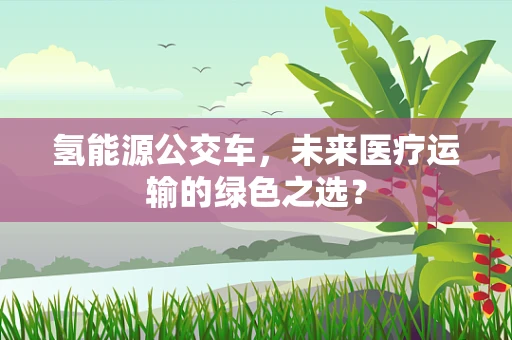 氢能源公交车，未来医疗运输的绿色之选？