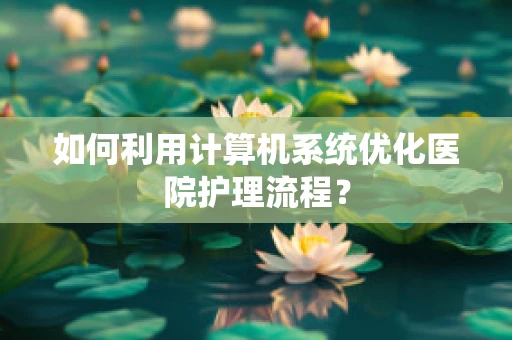 如何利用计算机系统优化医院护理流程？