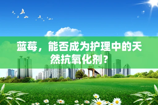 蓝莓，能否成为护理中的天然抗氧化剂？