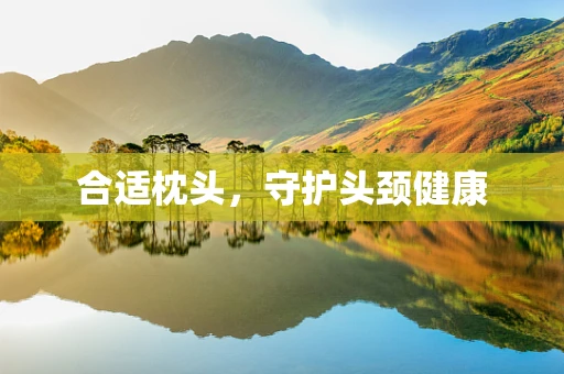 合适枕头，守护头颈健康