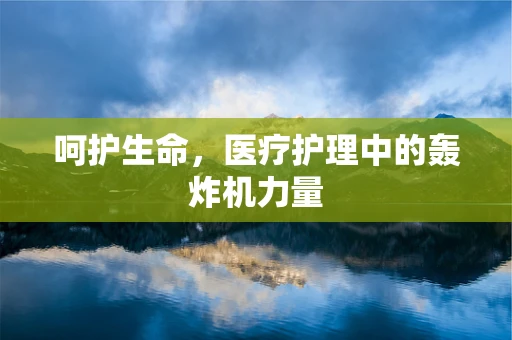 呵护生命，医疗护理中的轰炸机力量