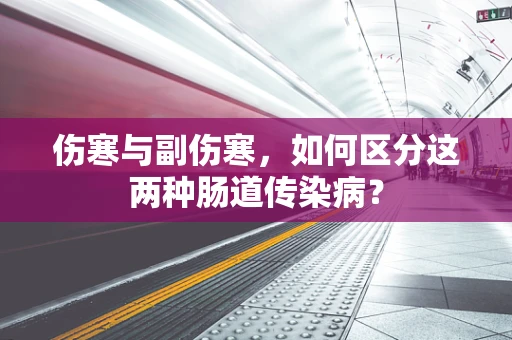 伤寒与副伤寒，如何区分这两种肠道传染病？