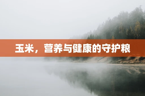 玉米，营养与健康的守护粮