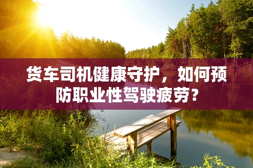 货车司机健康守护，如何预防职业性驾驶疲劳？