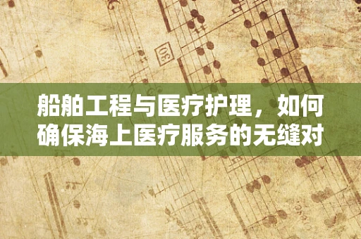 船舶工程与医疗护理，如何确保海上医疗服务的无缝对接？