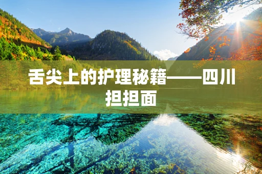 舌尖上的护理秘籍——四川担担面