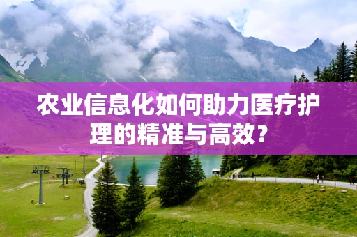 农业信息化如何助力医疗护理的精准与高效？