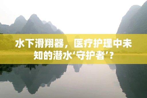 水下滑翔器，医疗护理中未知的潜水‘守护者’？