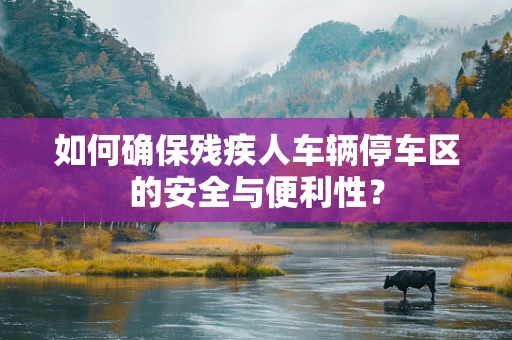 如何确保残疾人车辆停车区的安全与便利性？