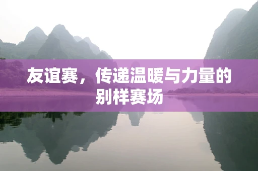 友谊赛，传递温暖与力量的别样赛场