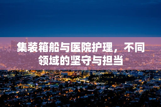 集装箱船与医院护理，不同领域的坚守与担当