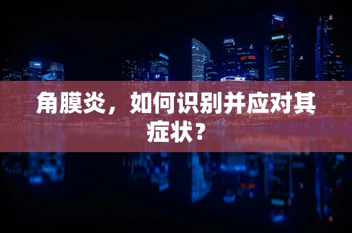 角膜炎，如何识别并应对其症状？