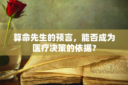 算命先生的预言，能否成为医疗决策的依据？