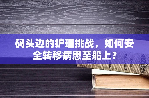 码头边的护理挑战，如何安全转移病患至船上？