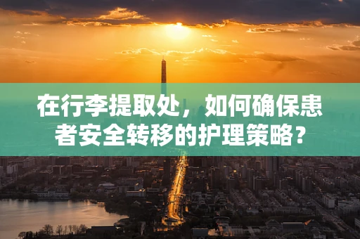 在行李提取处，如何确保患者安全转移的护理策略？