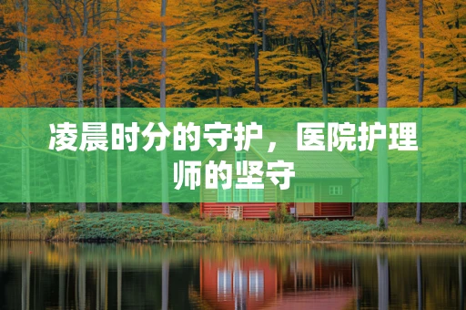 凌晨时分的守护，医院护理师的坚守