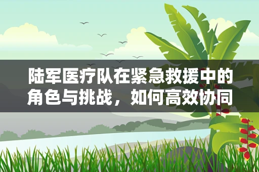 陆军医疗队在紧急救援中的角色与挑战，如何高效协同？