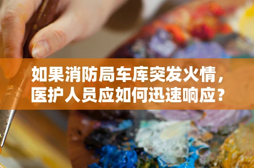 如果消防局车库突发火情，医护人员应如何迅速响应？