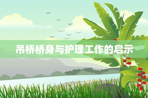 吊桥桥身与护理工作的启示