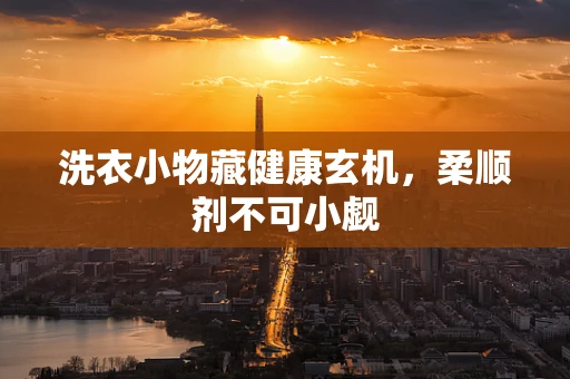 洗衣小物藏健康玄机，柔顺剂不可小觑