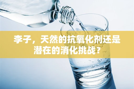 李子，天然的抗氧化剂还是潜在的消化挑战？