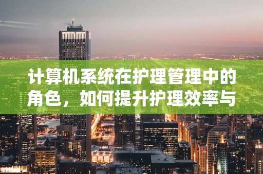 计算机系统在护理管理中的角色，如何提升护理效率与患者安全？