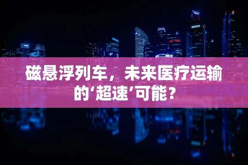 磁悬浮列车，未来医疗运输的‘超速’可能？