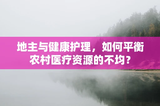 地主与健康护理，如何平衡农村医疗资源的不均？