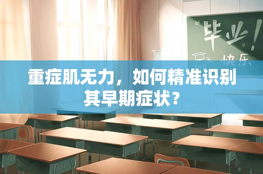 重症肌无力，如何精准识别其早期症状？