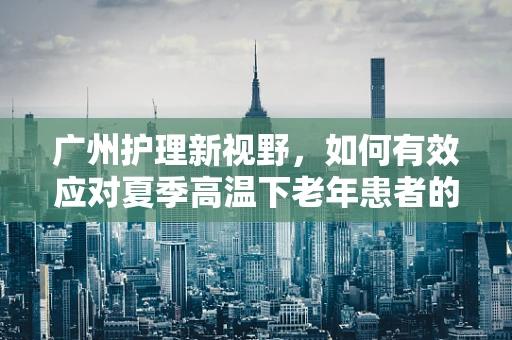 广州护理新视野，如何有效应对夏季高温下老年患者的护理挑战？