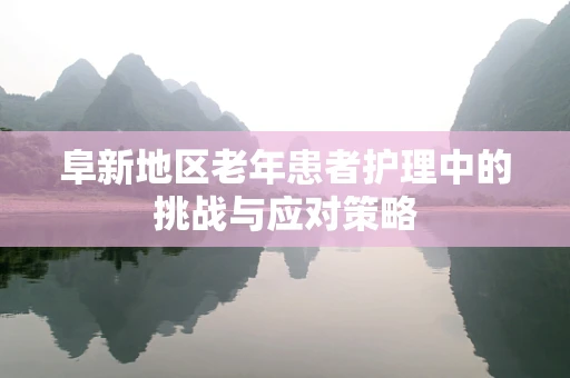 阜新地区老年患者护理中的挑战与应对策略
