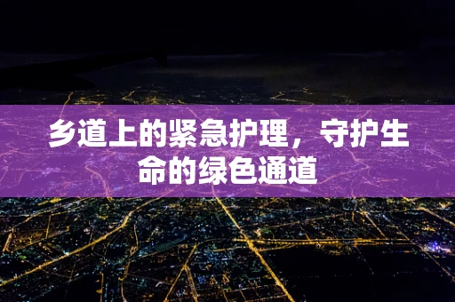 乡道上的紧急护理，守护生命的绿色通道